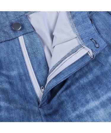 High Waist Flare Bell Bottom Jeans for Women | Distressed Hem Denim Pants - Watermelon Red | X-Large - Buy Online on GoSupps.com
