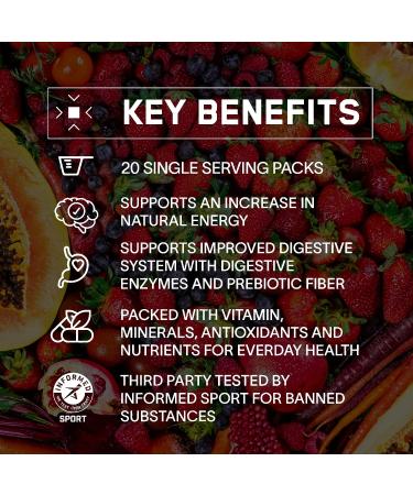 BARE PERFORMANCE NUTRITION Strong Reds Go Packs - Strawberry Superfood Powder Drink Mix (20 Servings) - Buy Online on GoSupps.com