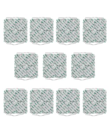 FITOP TENS Unit Pads 44 Pcs EMS TENS Electrodes Strong Adhesive Size 2X2