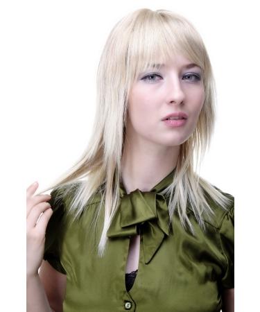 WIG ME UP - 6078-27T613 Wig blonde mix medium length straight hair with bangs cool look
