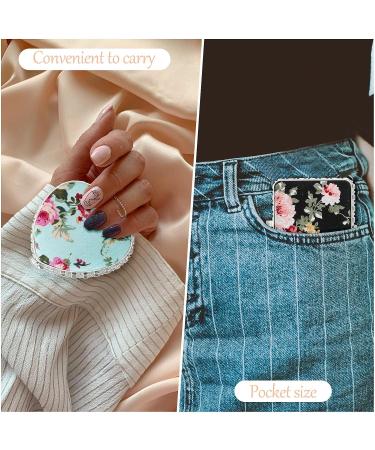 Vintage Peony Pattern Compact Mirrors Set - 9 Pcs Portable Travel Mirror for Women & Girls - Buy Online on GoSupps.com