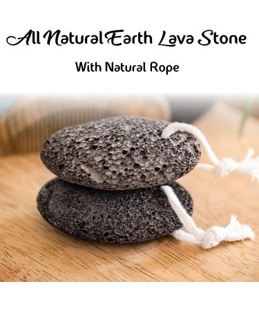 Opaz Pumice Stone for Feet - Natural Earth Lava Pedicure Kit, Callus Remover for Hard Skin - Hands and Feet (2 Pack) - Buy Online on GoSupps.com