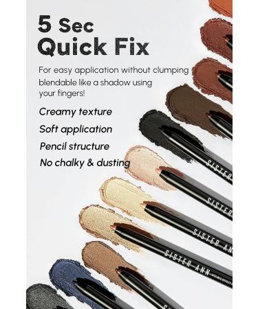 SISTER ANN Waterproof Eye Pencil 02_Chic Navy 0.5g - Korea Cosmetic with Built-In Sharpener - Buy Online on GoSupps.com