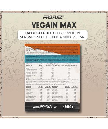 Buy Vegan Weight Gainer Chocolate Hazelnut 2x3kg | 570+ Kcal Pro Portion | High Protein 30% | Lactose-Free & Maltodextrin-Free | International Shipping - Buy Online on GoSupps.com