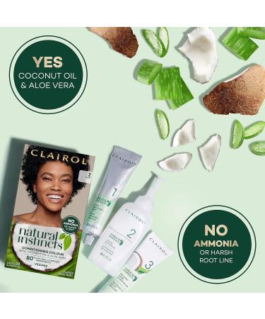 Clairol Natural Instincts Semi-Permanent No Ammonia Hair Dye 4RV Dark Burgundy - 1 Count - Buy Online on GoSupps.com