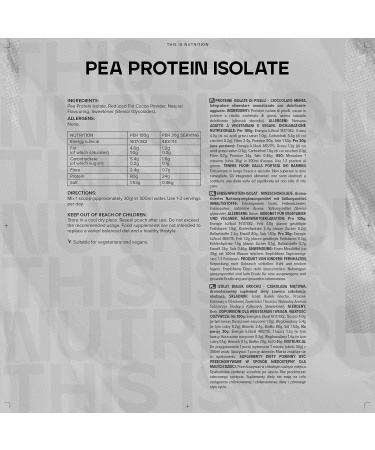 Bulk Pea Protein Isolate Powder Vegan Protein Shake Chocolate Mint 2.5 kg Chocolate Mint 2.5kg - Buy Online on GoSupps.com