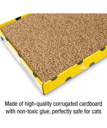 OurPets Wave Curved Catnip Cat Scratcher | Cat Toys for Indoor Cats | Interactive Catnip Toys | Cosmic Catnip Included | Cat Gifts - Buy Online on GoSupps.com