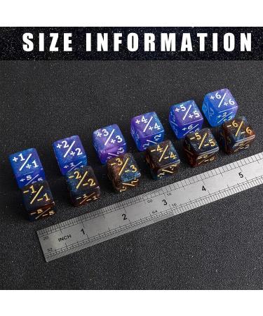 48 PCS Magic The Gathering Token Dice Counters - Glitter Sparkle Starry Sky Dice for CCG Creature Stats Card Gaming - MTG Accessory - Buy Online on GoSupps.com