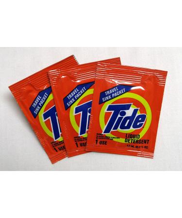 Tide Travel Sink Packets 3-Count - Convenient Laundry Detergent for On-the-Go Cleaning - Buy Online on GoSupps.com