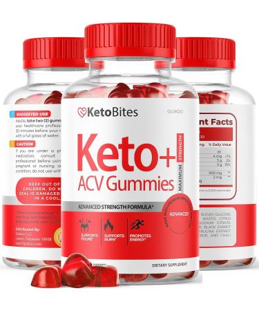 Keto Bites ACV Gummies - Advanced Weight Loss with K3 Spark Mineral - 60 Gummies for 30 Days - Buy Online on GoSupps.com