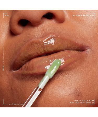NYX This Is Milky Gloss Lip Gloss- Mint Chocolate Chip Shake | Vegan, 12 Hour Hydration | Mint Green Scented - Buy Online on GoSupps.com