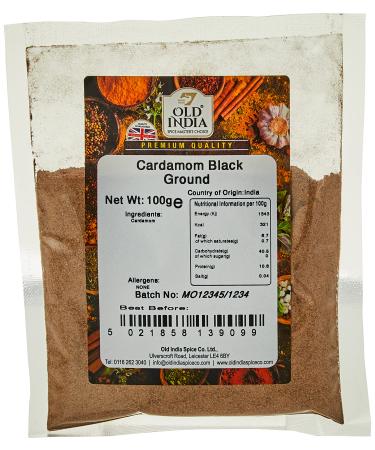 Old India Cardamom Black Ground 100g