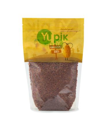 Yupik Organic Red Jasmine Rice 1 kg 6 Count Non-GMO Vegan Kosher Long Grains Whole Grain Salt-Free Fragrant Rice Easy Preparation Ideal for Recipes Side Dishes Salads & More 6 kg