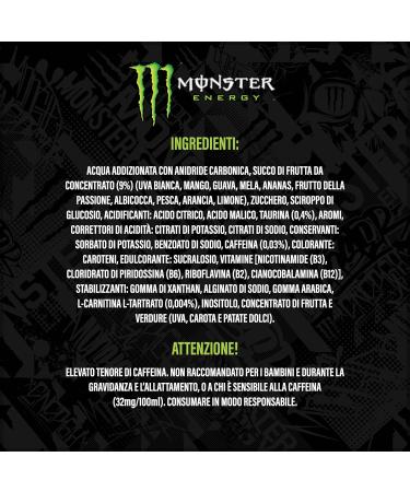 Monster Energy Mango Loco with tropical juices with carbonic acid Energy Drink palette 24 x 500 ml and free sticker - Buy Online on GoSupps.com