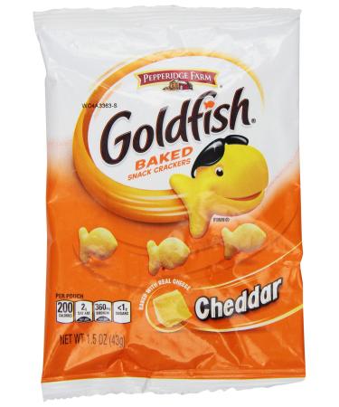 Pepperidge Farm Goldfish, Cheddar, 1.5 Ounce Bags (Pack of 24)