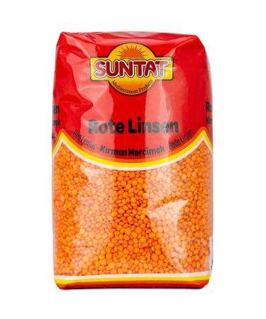 Buy Suntat Oriental Red Lentils from Turkey - Set of 2 x 1 kg (2 kg) - Premium Quality for International Shipping - Buy Online on GoSupps.com