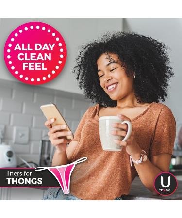 U By Kotex Barely There Thong Panty Liners 50 Count - Pack of 50 - Buy Online on GoSupps.com