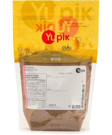 Yupik Teff Seeds 1 kg 6 Count GMO-Free Gluten-Free Kosher Vegan Raw Fine Whole Grains Unsalted Unroasted Wheat Alternative Source of Fiber & Iron Ideal for Cooking & Baking - Buy Online on GoSupps.com