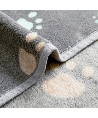 Allisandro Extra Soft Microplush Fleece Pet Blanket - Grey - 39 x 31 - Ideal for Dogs, Cats - Extra Softness for Small, Medium, Large Pets - Buy Online on GoSupps.com