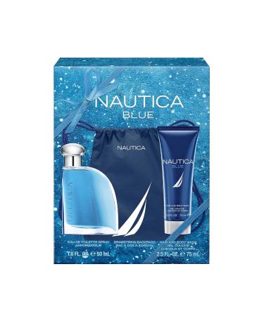 Nautica Blue Men's 3 pc. Eau de Toilette Body Wash and Toiletry Bag Holiday Gift Se 3 Piece Set 1.97 Fl Oz (Pack of 3) - Buy Online on GoSupps.com