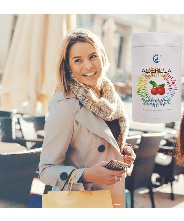 Mr Ros Natural Vitamin C | Acerola Cherry Powder 1lb (16oz) - Nobel Prize Origin, Immune Booster, Non-GMO Whole Food Supplement - Buy Online on GoSupps.com