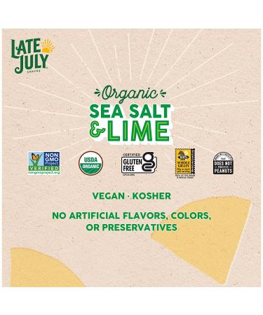 Late July Sea Salt & Lime Organic Tortilla Chips - 14.75 oz Party Size - Buy Online on GoSupps.com