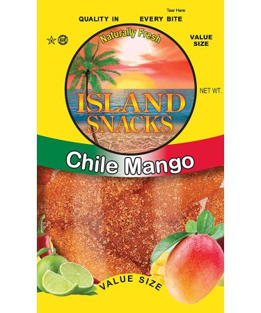 Island Snacks Dried Chile Mango Fruit Slices - Pack of 6
