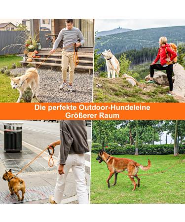 X XBen 30m Dog Tow Lines - Thick Dog Leash with Padded Handle & Lockable Carabiner for Medium to Large Dogs - Buy Online on GoSupps.com