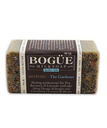 Bogue Gardener Soap Gift Set: Juniper Berry & Cornmeal Exfoliate, Tea Tree & Rosemary Antibacterial Soap with Nail Scrubber & Dish - Buy Online on GoSupps.com