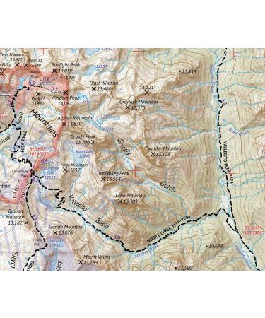 Outdoor Trail Maps Weminuche Wilderness WEST - Colorado Topographic Hiking Map (2019) - Buy Online on GoSupps.com