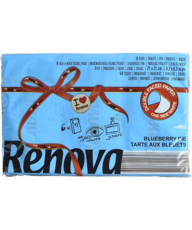 Renova Red Label Blue Handkerchiefs - Blueberry Pie Flavor 6 Packs (20 Pieces) | International Shipping - Buy Online on GoSupps.com