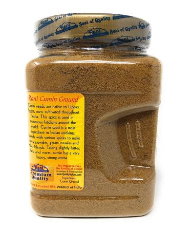 Rani Cumin (Jeera) Powder Spice 16oz (1lb) 454g PET Jar - All Natural, Vegan, Gluten-Friendly, NON-GMO - Indian Origin - 1lb Pack - Buy Online on GoSupps.com