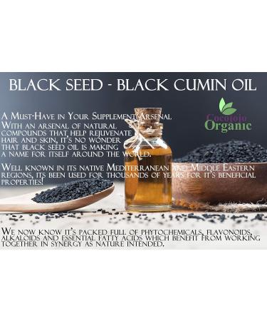 Dr Joe Lab Organic Black Seed Oil 8 oz - USDA Certified Pure Cold Pressed Nigella Sativa | Unrefined Black Cumin Seed Oil for Natural Wellness - Buy Online on GoSupps.com
