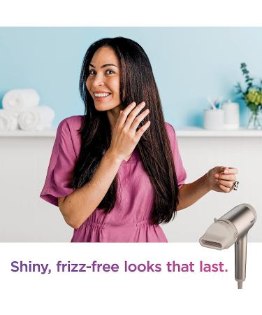 Shark HD112BRN HyperAIR Hair Blow Dryer with IQ 2-in-1 Concentrator - Fast-Drying, Rotatable Hot Air Brush, Ionic Technology - No Heat Damage - Auto Presets and Styling Attachments - Stone Concentrator & Brush - Buy Online on GoSupps.com