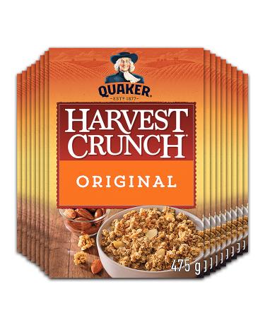 Quaker Harvest Crunch Original Granola Cereal Multi-Pack 475g (Pack of 16)