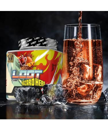 Loot Winter Edition Hazard Hero - Hot & Cold Game Booster | Flow-State Formula | 50 Servings (400g) | Caffeine & 20 High-Dose Ingredients | Orange Cinnamon | International Shipping Available - Buy Online on GoSupps.com