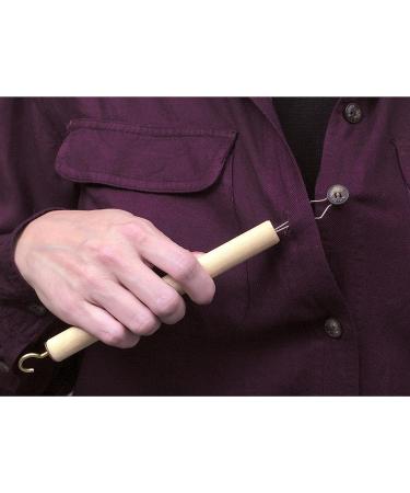 DMI Dressing Stick | Button Hook and Zipper Pull | Wood Handle | Mobility Dressing Aid - Buy Online on GoSupps.com