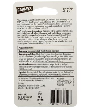 Carmex Cherry Lip Balm Tube - 6 Pack (6 x 10g) | Hydrating & Soothing | Shop Internationally - Buy Online on GoSupps.com