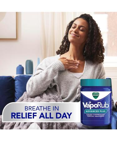 Vicks VapoRub Advanced Plus - Powerful Cough Suppressant & Chest Rub | Fast Relief 2.82oz x 2 - Shop Internationally - Buy Online on GoSupps.com