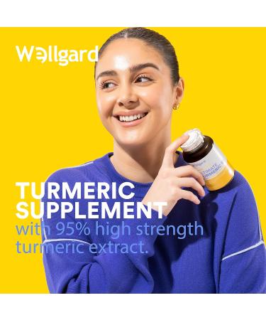 Wellgard High Strength Turmeric Capsules 95% Curcumin | Made in UK - Buy Online on GoSupps.com
