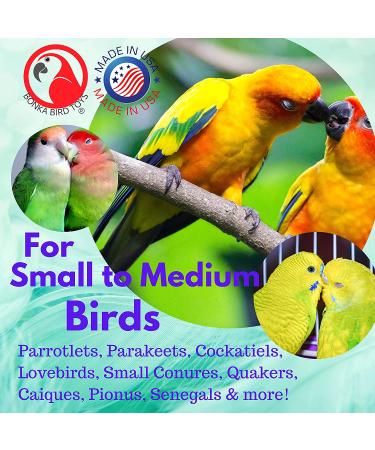 Bonka Bird Toys Colorful Shreddable Cake for Parrots, Cockatiels, African Greys and More - Buy Online on GoSupps.com