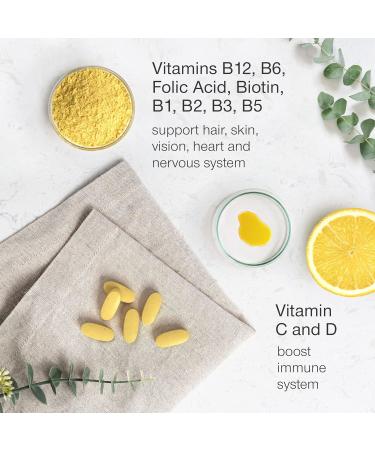 Vitamin B Complex High Strength - Slow Release Super B Complex 60 Tablets - Enriched with Vitamins D & C - Complete Vit B Supplement All 8 Vitamin B12 B6 Folic Acid Biotin B1 B2 B3 B5 - UK Made - Buy Online on GoSupps.com