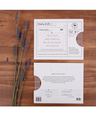 Lettering Envelope Addressing Stencil - Perfect Ruler Guide for Straight Addressing (1 Pack) - Buy Online on GoSupps.com