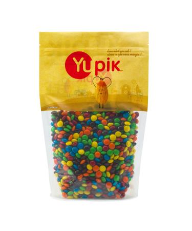 Yupik Milk Chocolate Flavored Gems 1 kg Gluten-Free Kosher Colorful Candy Milk Chocolaty Filling Sweet Snacks Chocolate Candy Ideal for Gifting Holidays & Baking