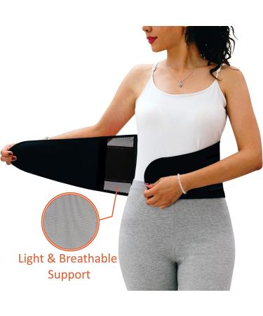 NeoHealth Breathable Lower Back Brace | Waist Trainer Belt for Lumbar Support & Posture Recovery | Pain Relief & Waist Trimmer Ab Belt | Adjustable Exercise Corset for Women & Men - Black Medium - Buy Online on GoSupps.com