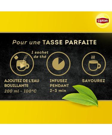 Lipton Th Noir Earl Grey la bergamote d'Italie 20 Sachets Pyramid  - Buy Online on GoSupps.com