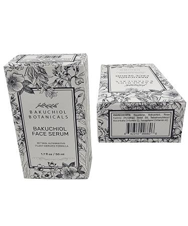 Bakuchiol Botanicals Facial Kit - Retinol Alternative - Fine Lines & Wrinkles - Irritation - Evens Natural Tone - Moisturizes - Anti Aging - Contains Bakuchiol Serum & Moisturizer 1.7 oz each - Buy Online on GoSupps.com