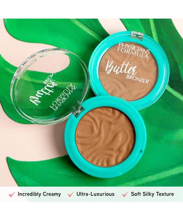 Physicians Formula Mini Murumuru Butter Bronzer Cream Shimmer Face Makeup - Pack of 3 | Dermatologist Tested, Clean Beauty, Vegan & Cruelty-Free - Buy Online on GoSupps.com