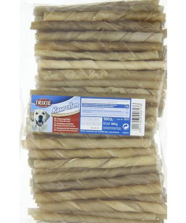 Chewing Rolls Twisted 12 cm | 100 pcs | Premium Dog Chews for Healthy Teeth - Buy Online on GoSupps.com