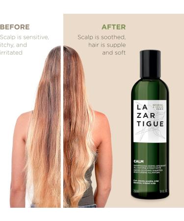 Lazartigue Calm Derno-soothing Shampoo Moisturising Allantoin Sensitive And Irritated Scalp 250ml - Buy Online on GoSupps.com